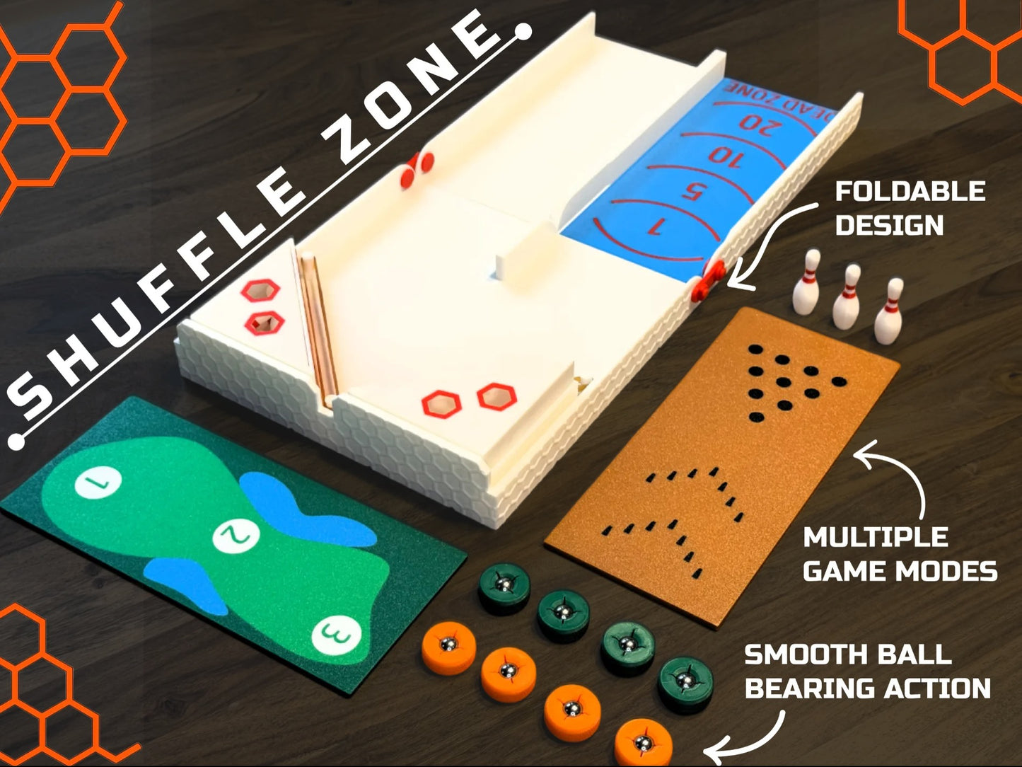 Shuffle Zone Dexterity Board Game