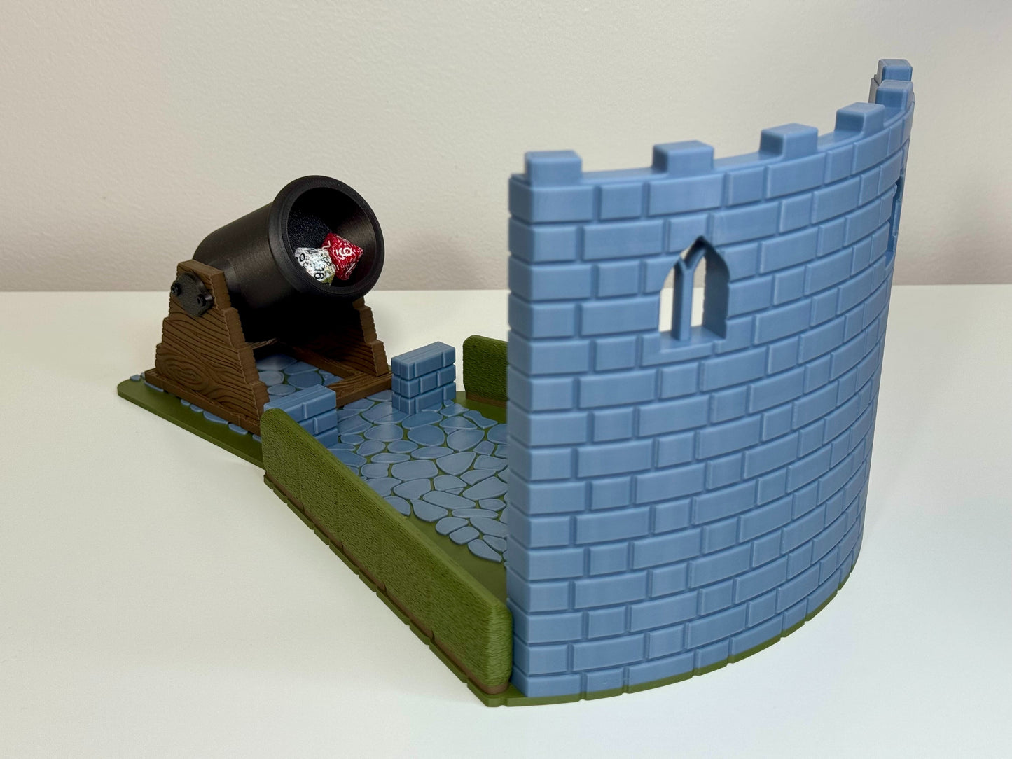 Dice Cannon & Castle Wall Scene
