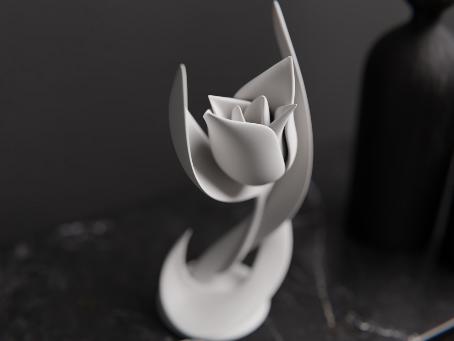 Flower Desktop Statue