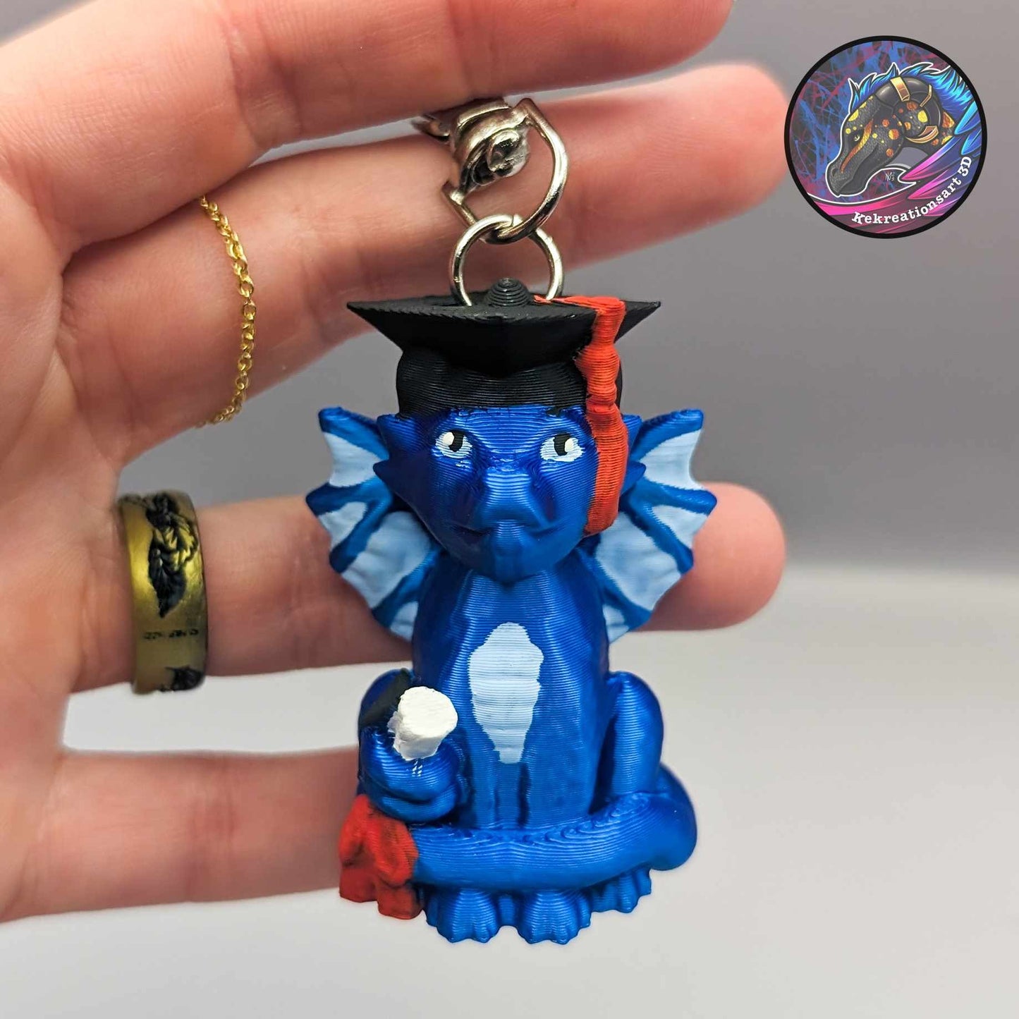 Graduation Dragon Keychain – Mythical Achievement Gift