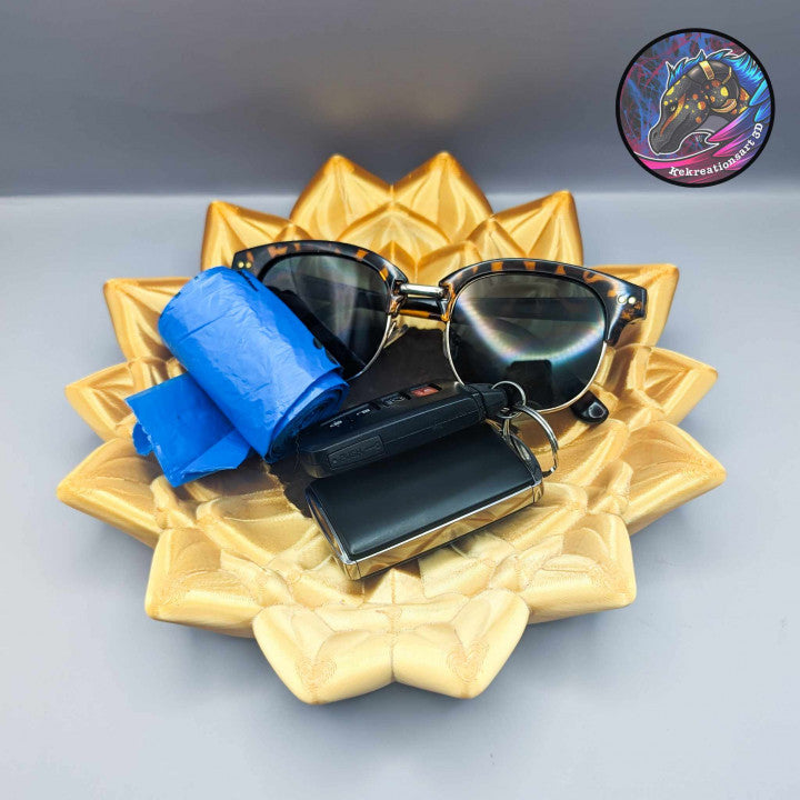 Sunflower Key Tray – Bright & Functional Home Organizer