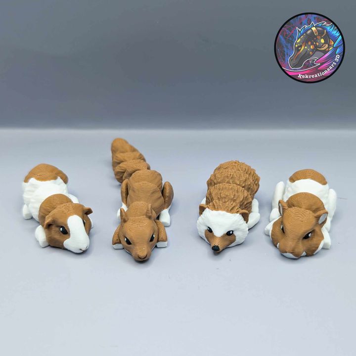 Flexi Critter Set 3 – Articulated Mini Animal Toys