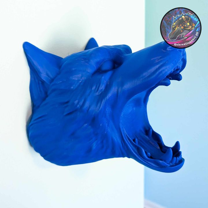Wolf Head Controller Holder – Bold Gaming Desk Accessory