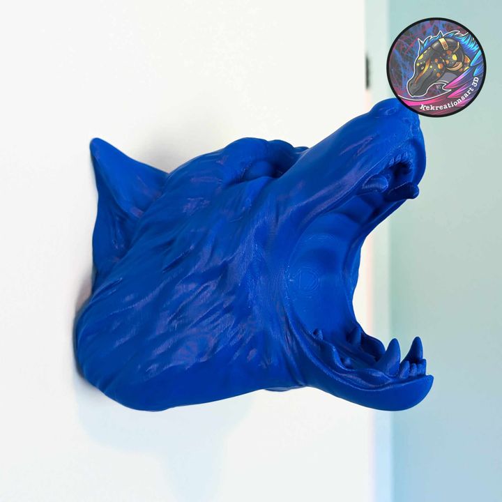 Wolf Head Controller Holder – Bold Gaming Desk Accessory