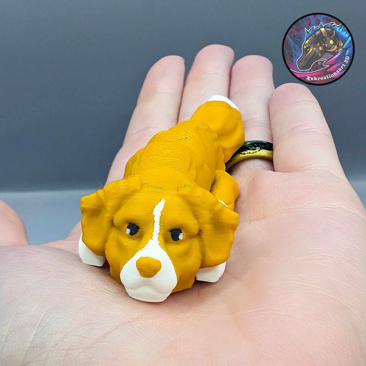 Baby Flexi Dogs Set 7 (1 of 2) – Mini Articulated Puppy Figures