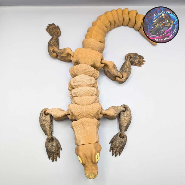 Flexi Komodo Dragon – Realistic Articulated Toy