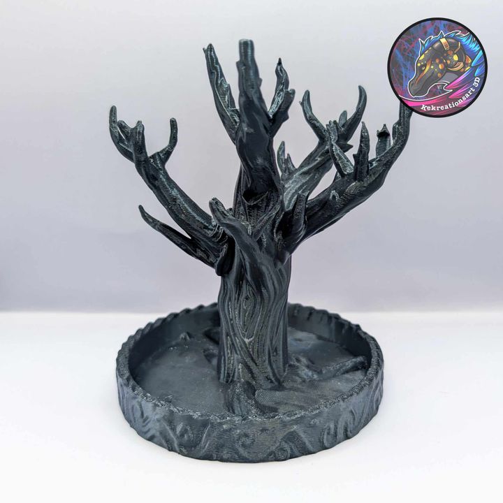 Tree Dice Guardian Dice Display – Fantasy Tabletop Organizer