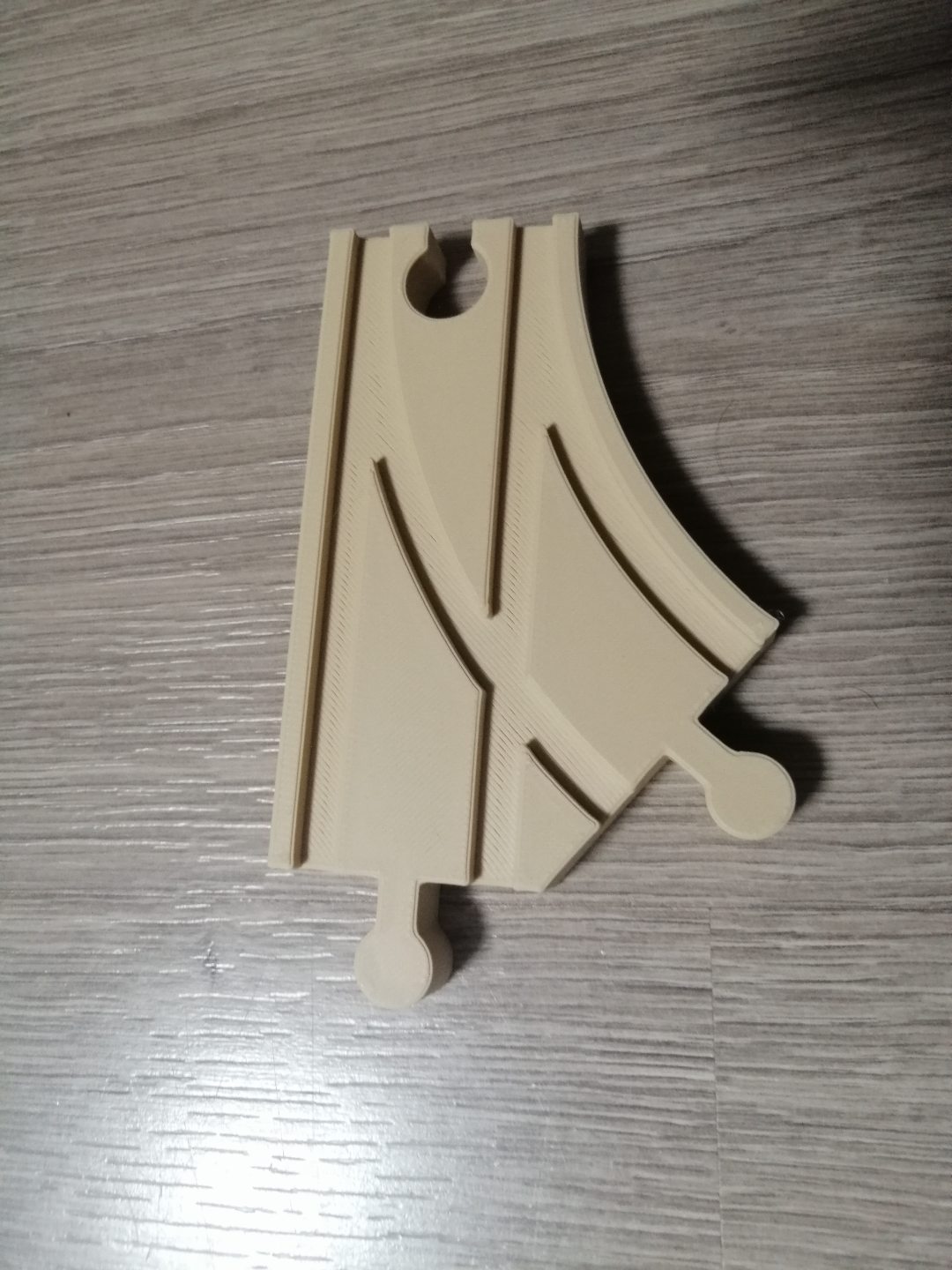 Gebogene 2-zu-1-Schiene (Ikea, Brio kompatibel)