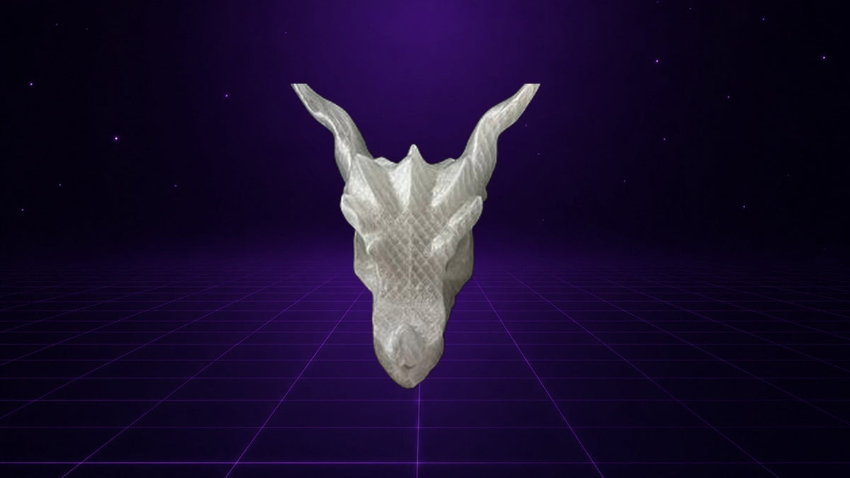 Drachenschädel-Lampe – Mythische Fantasy-Wohndekoration