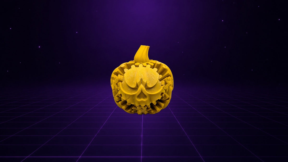 Zahnrad-Jack-O'Lantern – Steampunk-Halloween-Dekoration
