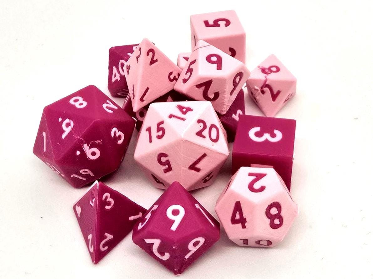 Dual Color Dice Set (x7 Dices)