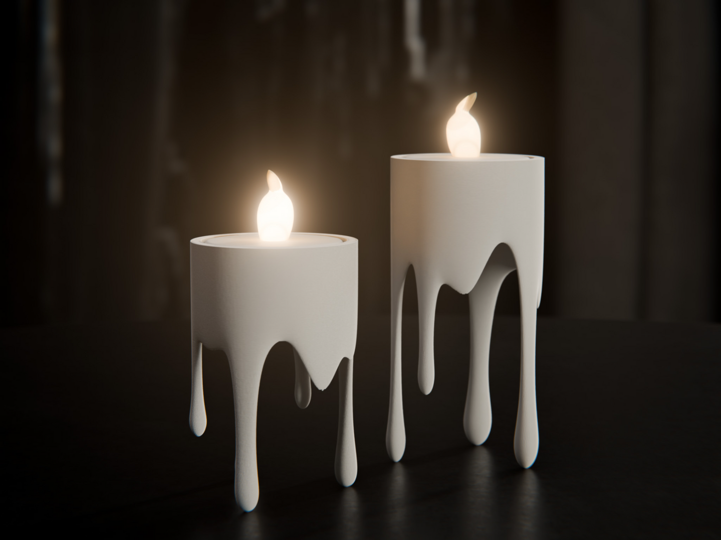 Floating Dripping Candle Led Tealight Holder