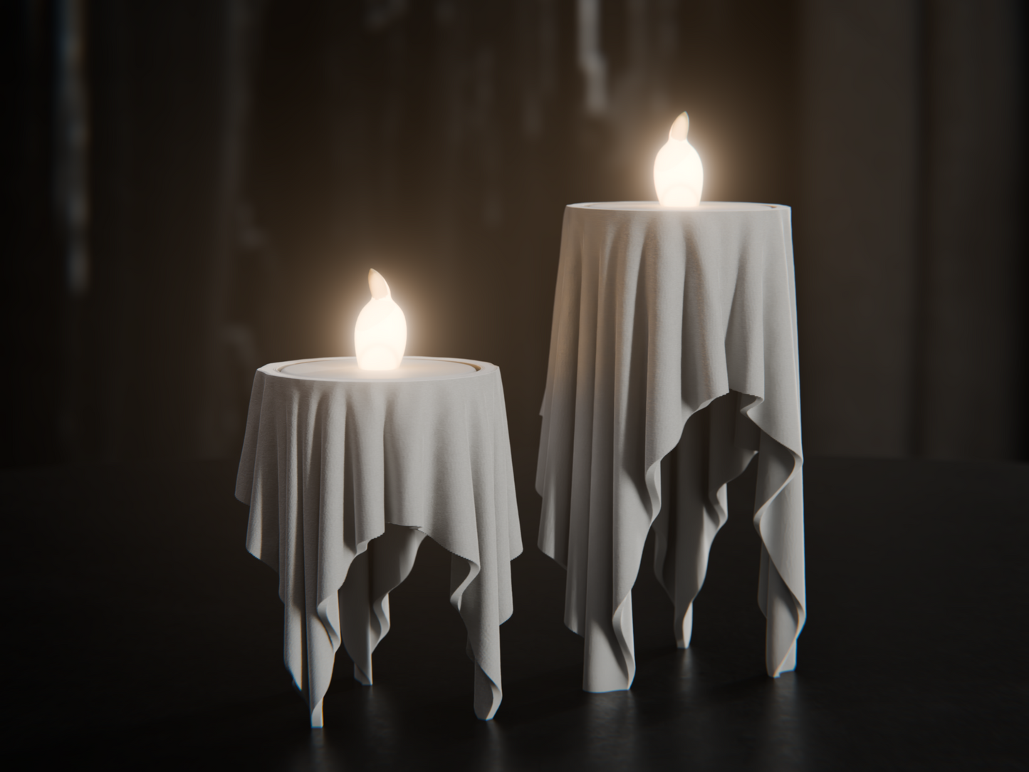 Floating Cloth Candle Led Tealight Holder