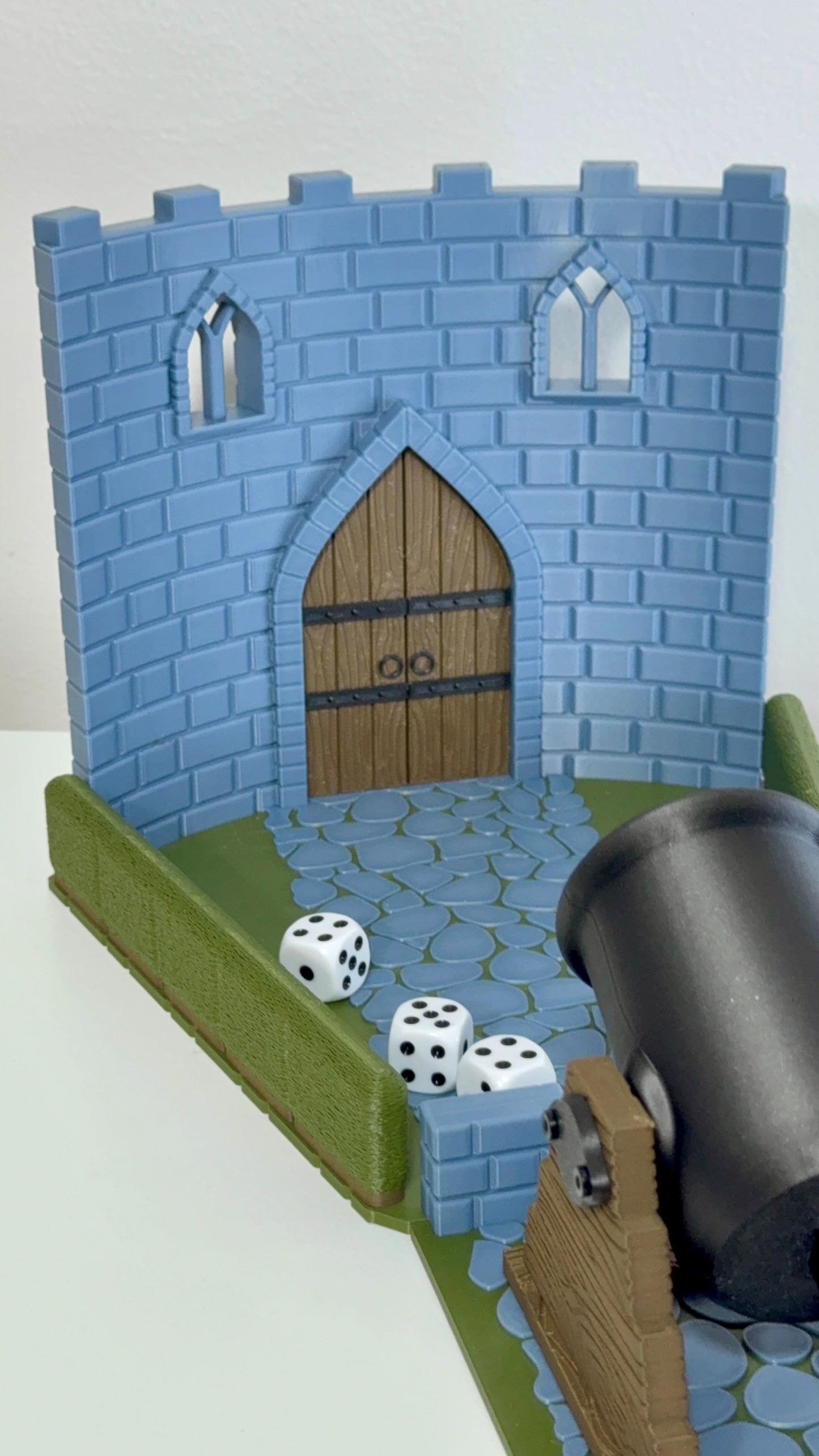 Dice Cannon & Castle Wall Scene