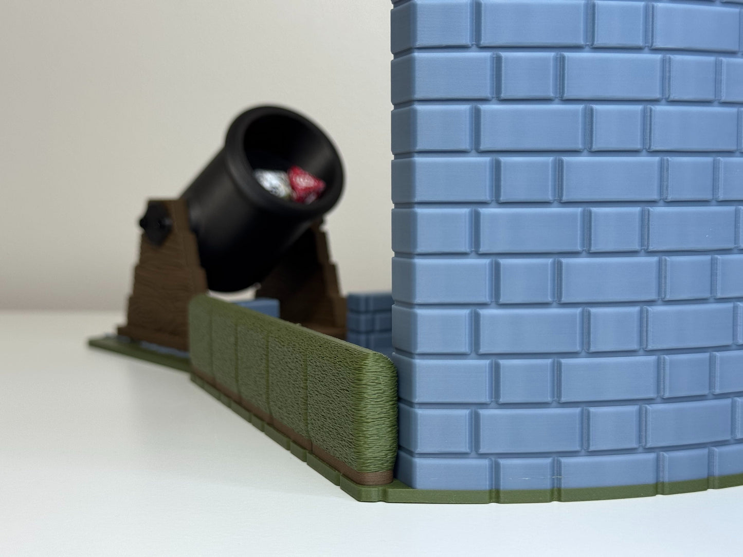 Dice Cannon & Castle Wall Scene