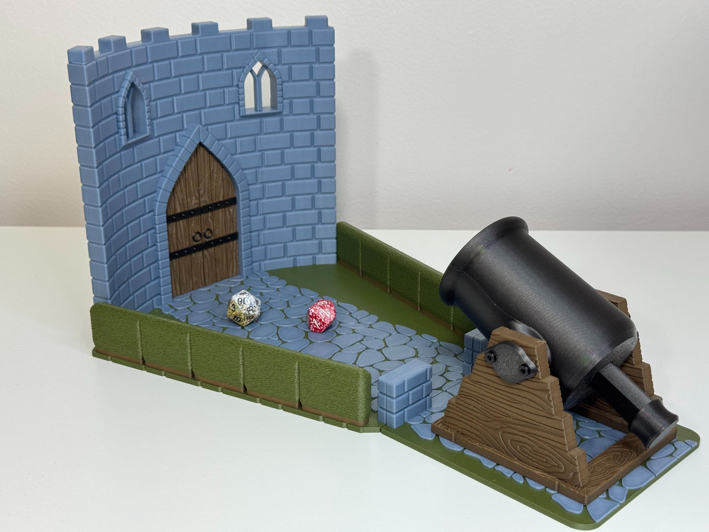 Dice Cannon & Castle Wall Scene