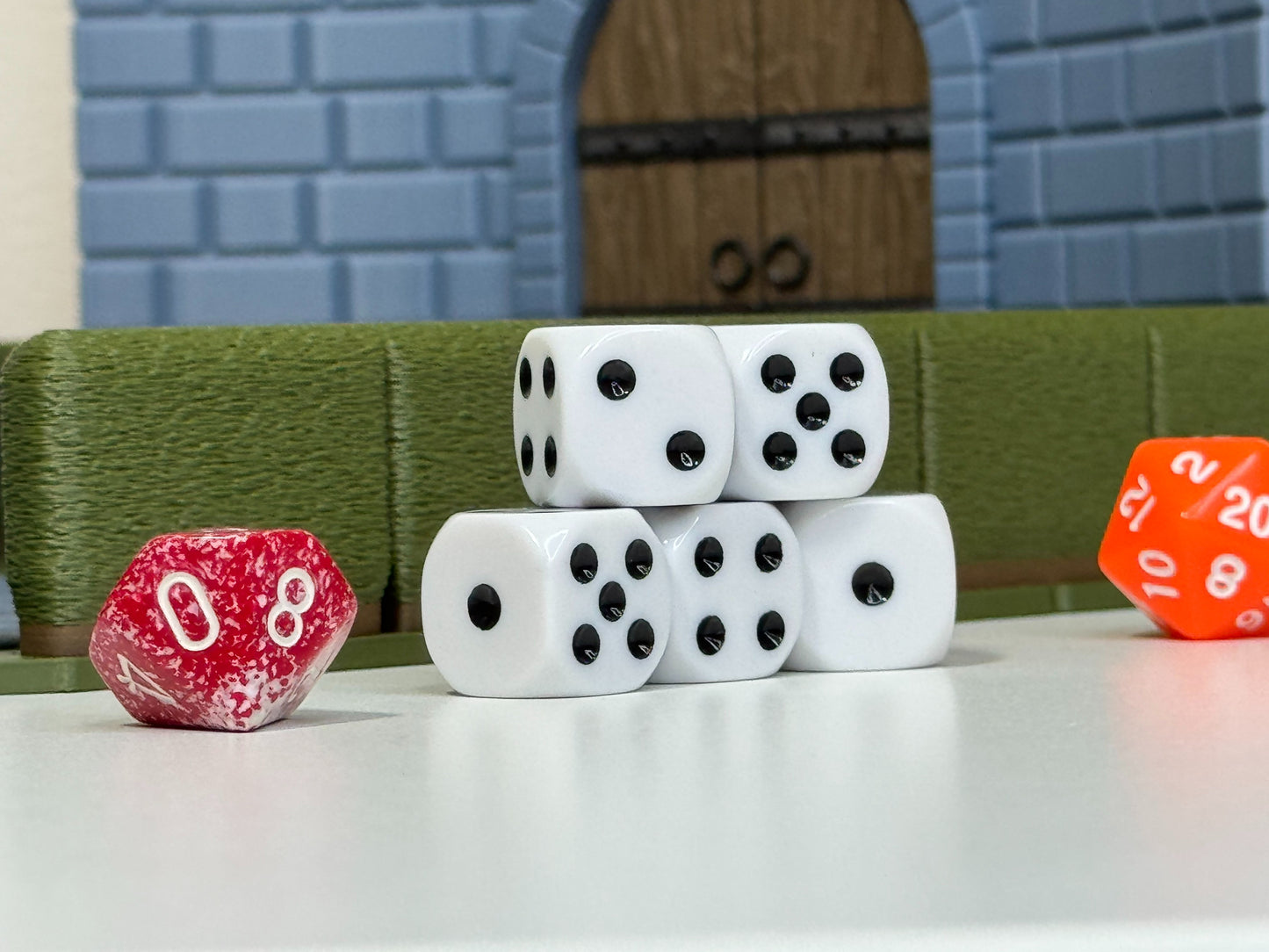Dice Cannon & Castle Wall Scene