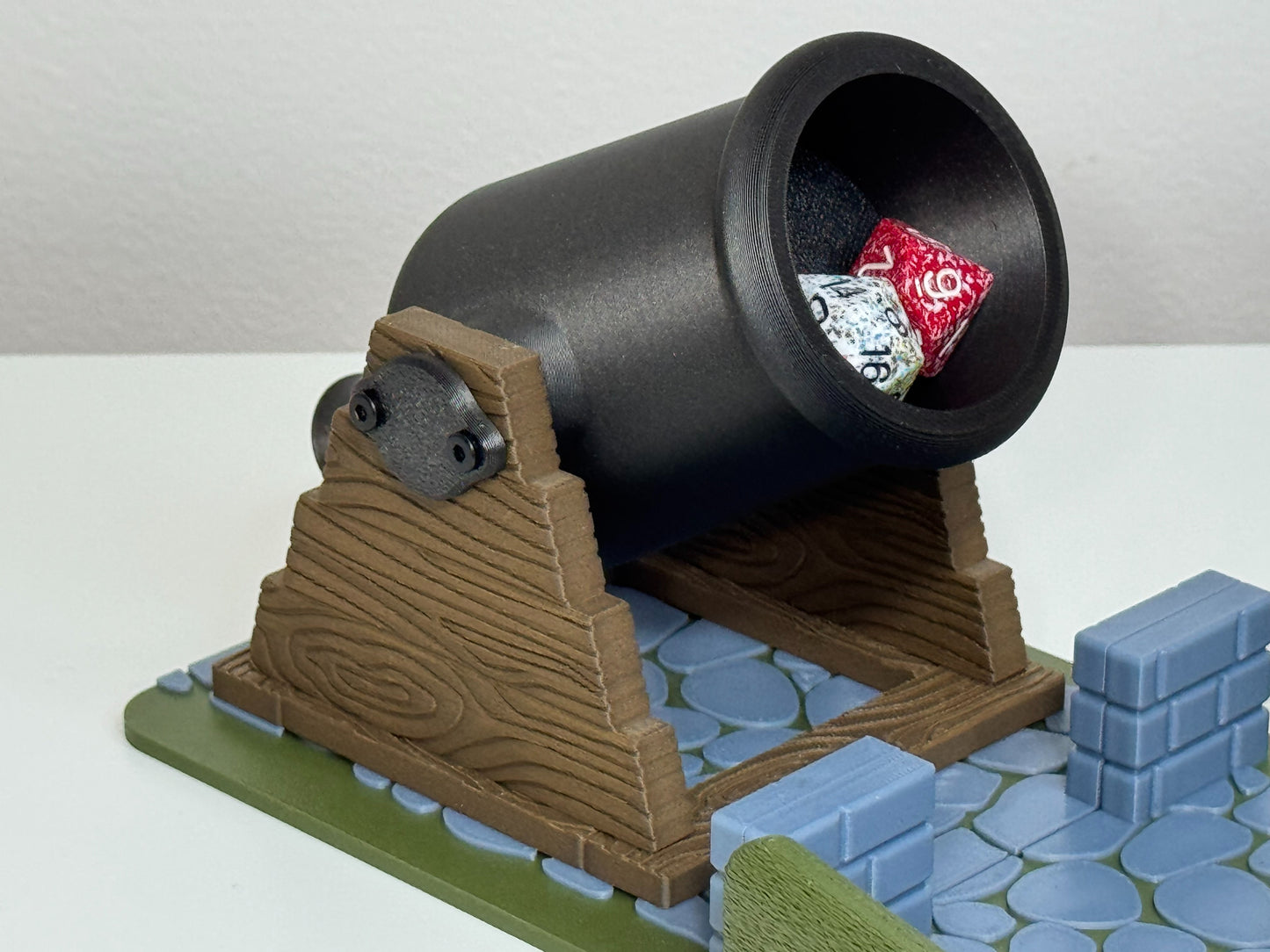 Dice Cannon & Castle Wall Scene