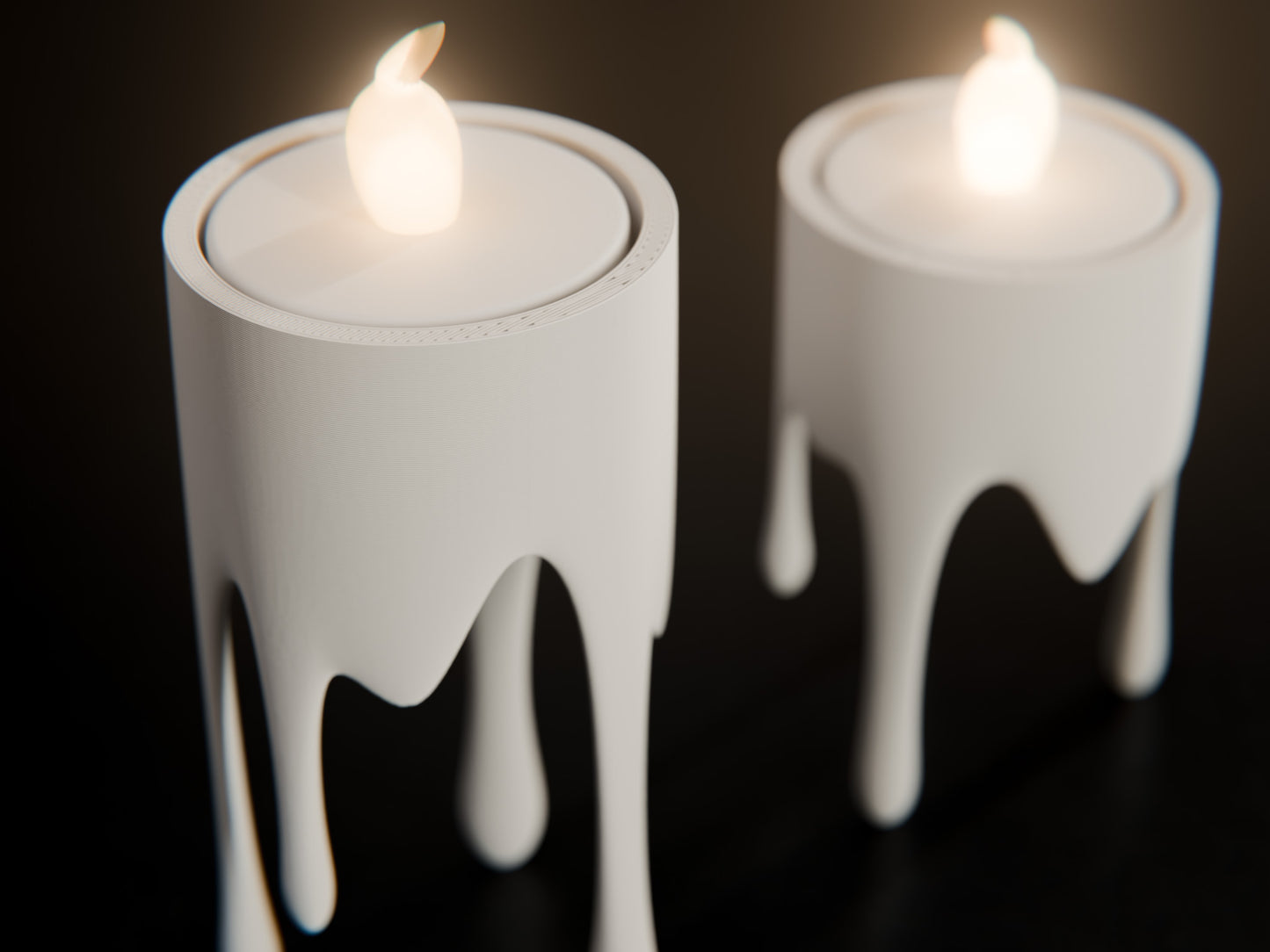 Floating Dripping Candle Led Tealight Holder