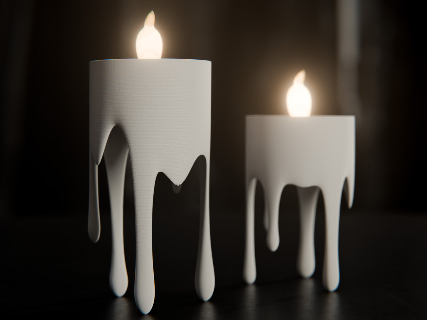Floating Dripping Candle Led Tealight Holder