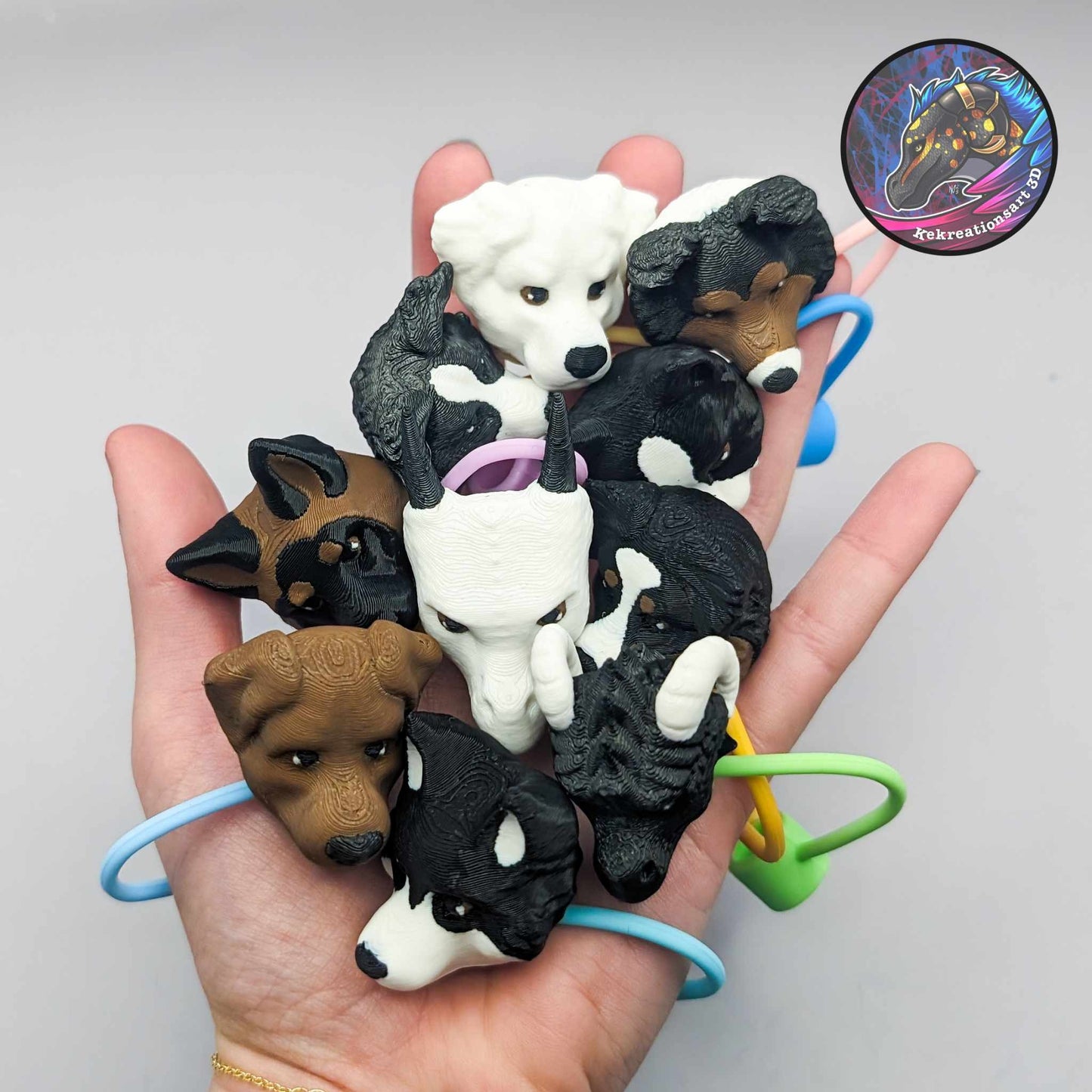 Dog Cat Dragon Keychain – Fun Fantasy-Inspired Accessory