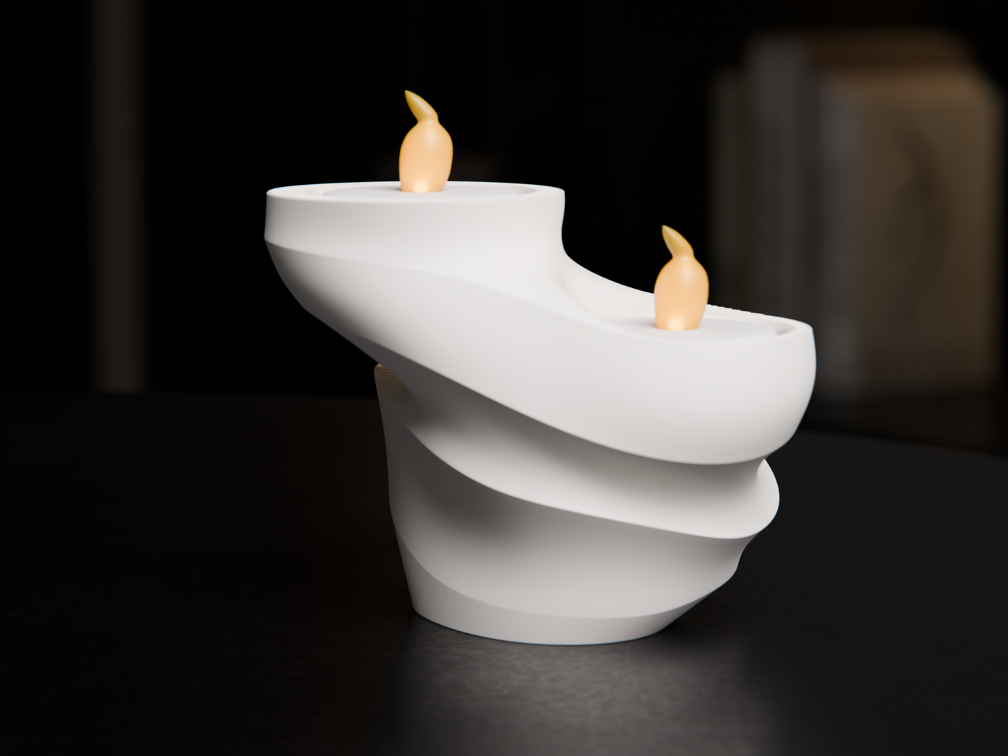 Swirl Led Tea Light Holder