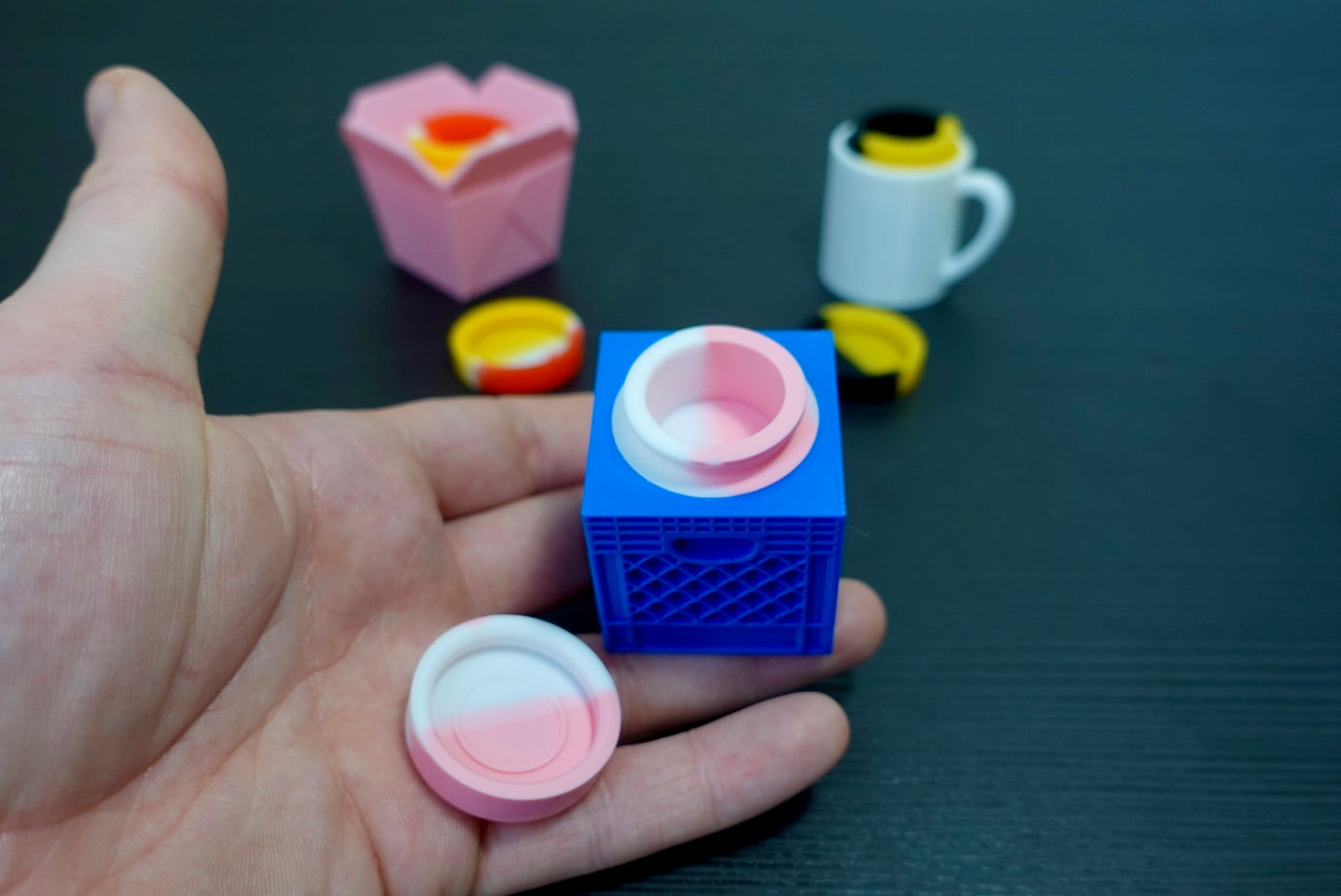 5mlSiliconeContainers(MiniCrate-TakeoutBox-CoffeeMug)