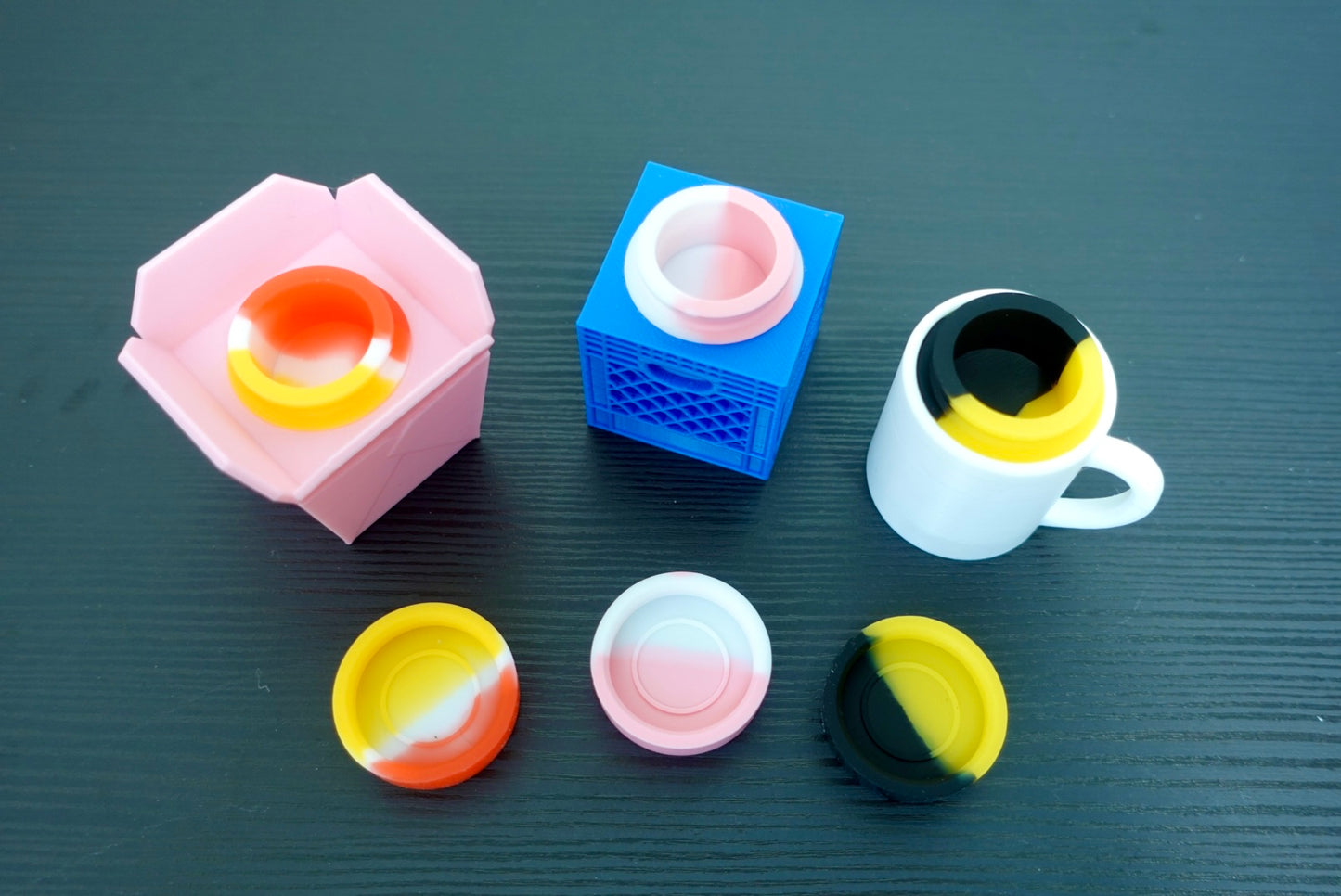 5mlSiliconeContainers(MiniCrate-TakeoutBox-CoffeeMug)