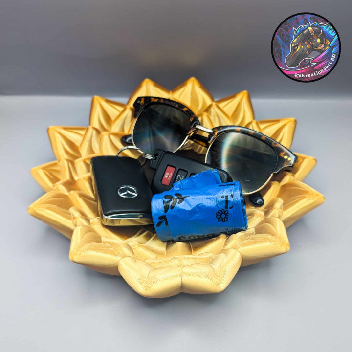 Sunflower Key Tray – Bright & Functional Home Organizer