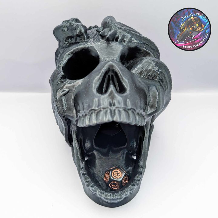 Skull Dragon Dice Tower – Dark Fantasy RPG Accessory