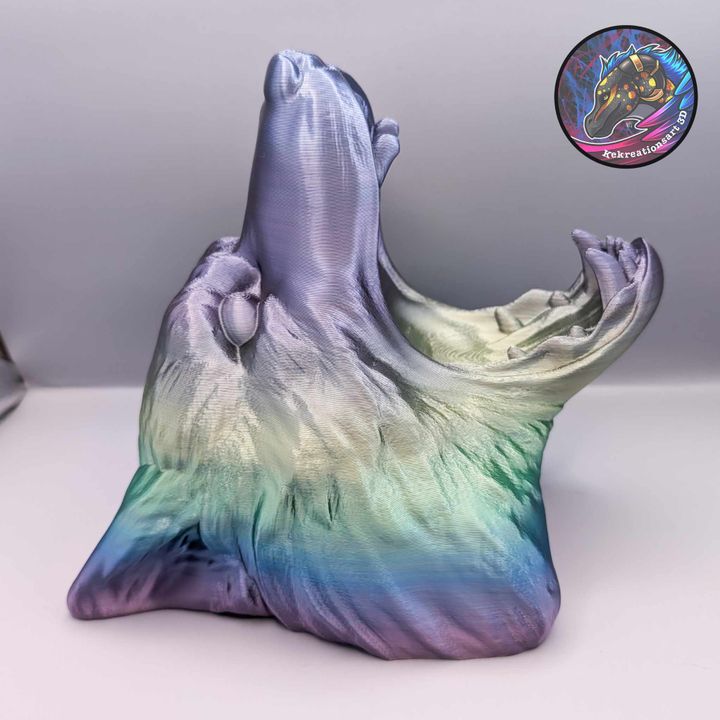 Wolf Head Controller Holder – Bold Gaming Desk Accessory