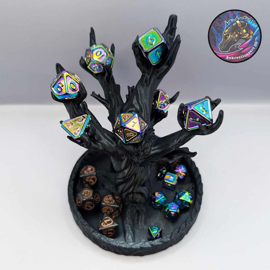 Tree Dice Guardian Dice Display – Fantasy Tabletop Organizer