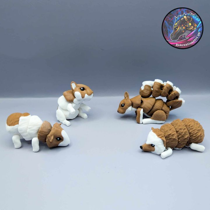 Flexi Critter Set 3 – Articulated Mini Animal Toys