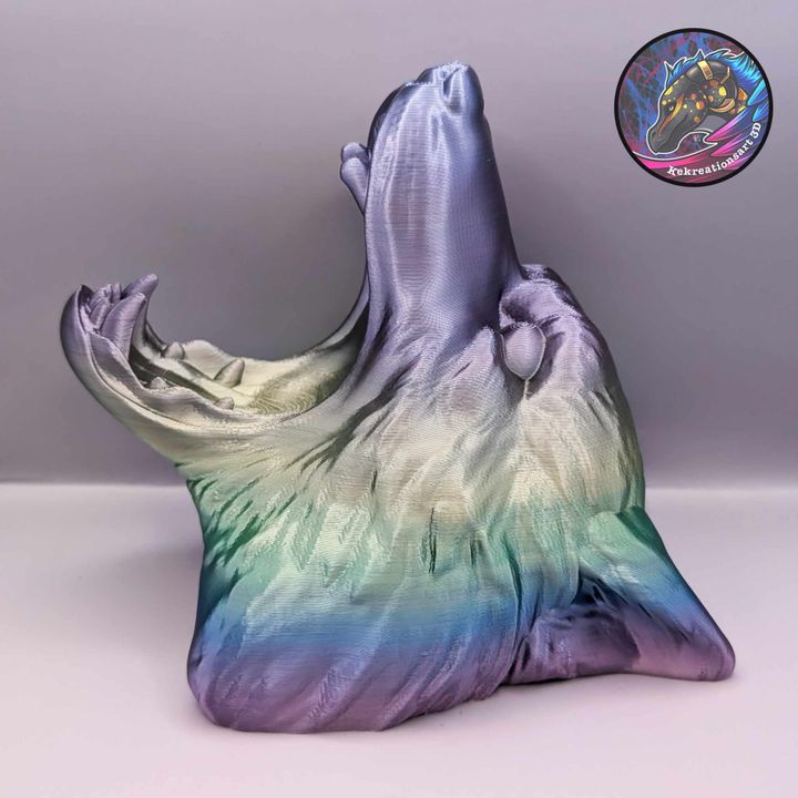 Wolf Head Controller Holder – Bold Gaming Desk Accessory