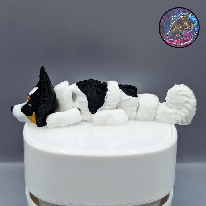 Baby Flexi Dogs Set 7 (1 of 2) – Mini Articulated Puppy Figures