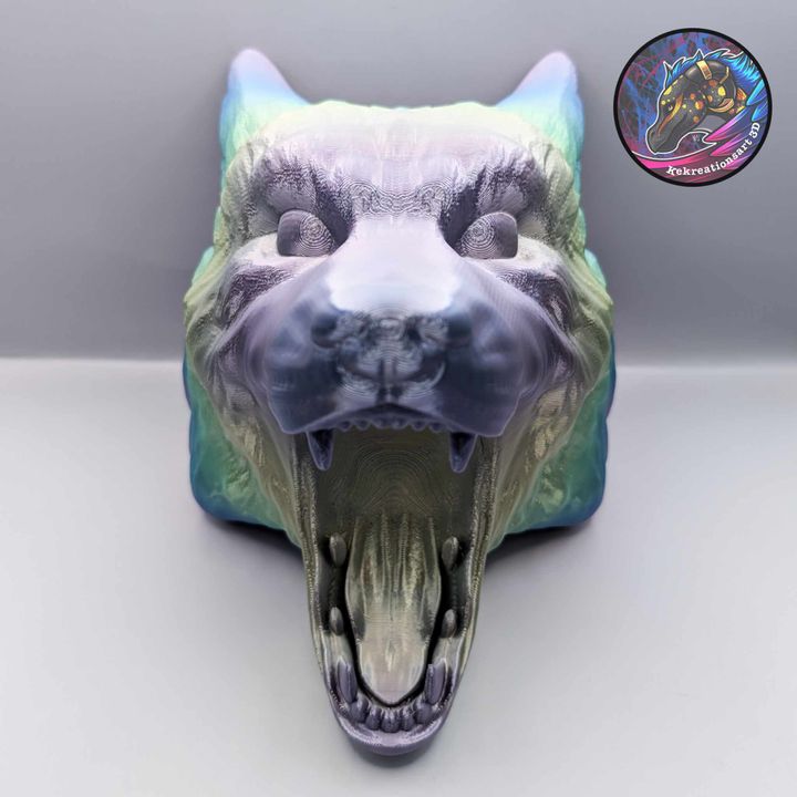Wolf Head Controller Holder – Bold Gaming Desk Accessory