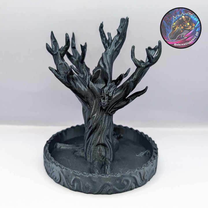 Tree Dice Guardian Dice Display – Fantasy Tabletop Organizer