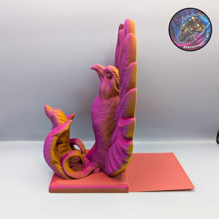 Phoenix Bookend – Elegant Fantasy-Inspired Organizer