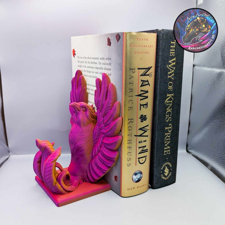 Phoenix Bookend – Elegant Fantasy-Inspired Organizer