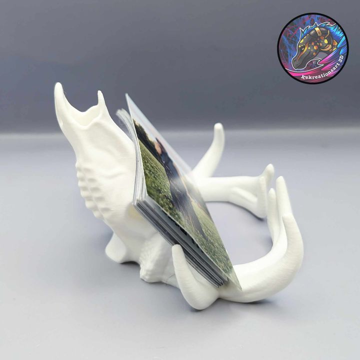 Deer Skull Card and Phone Holder – Rustic Functional Décor