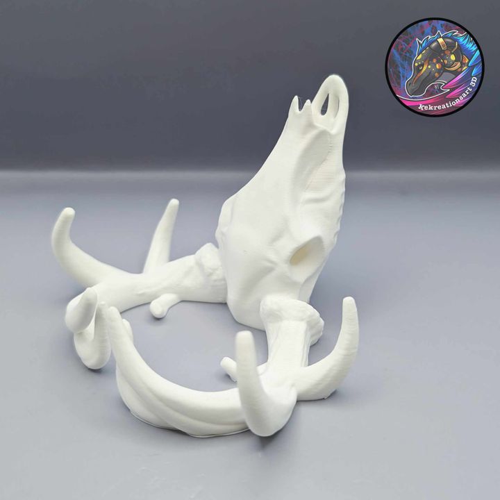 Deer Skull Card and Phone Holder – Rustic Functional Décor