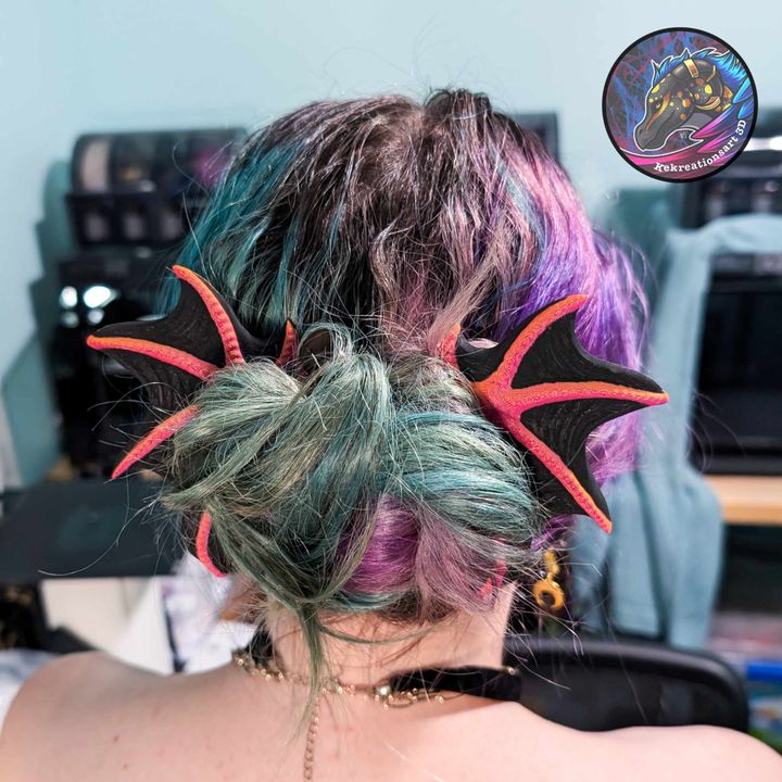 Dragon Wing Hair Sticks