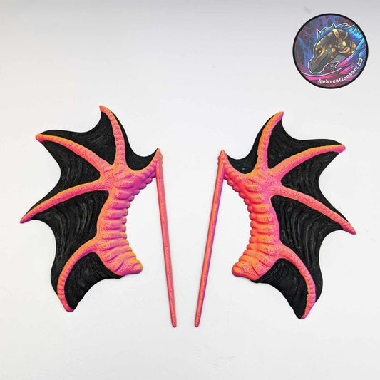 Dragon Wing Hair Sticks