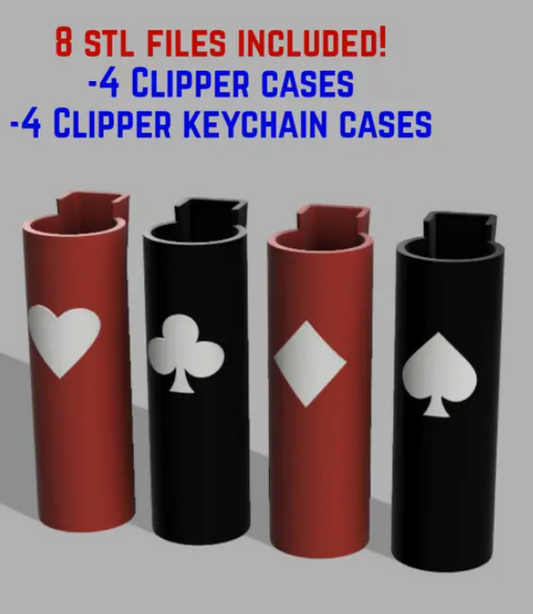 ClipperLighterCases(PlayingCardSuits)