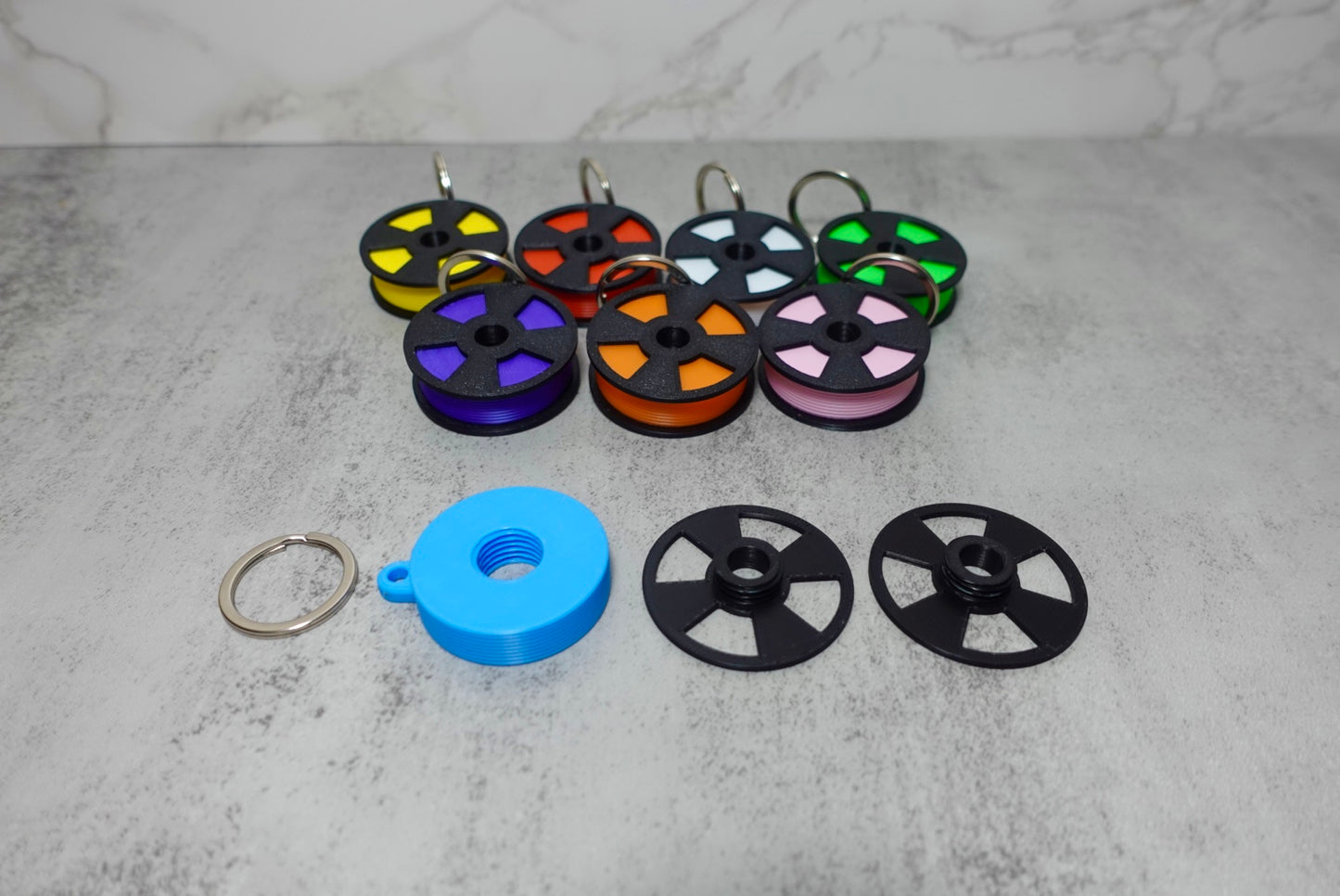 MiniFilamentSpoolKeychain