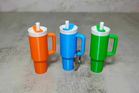 Cup Keychain Accessory – Trendy Gaming & Desktop Decoration