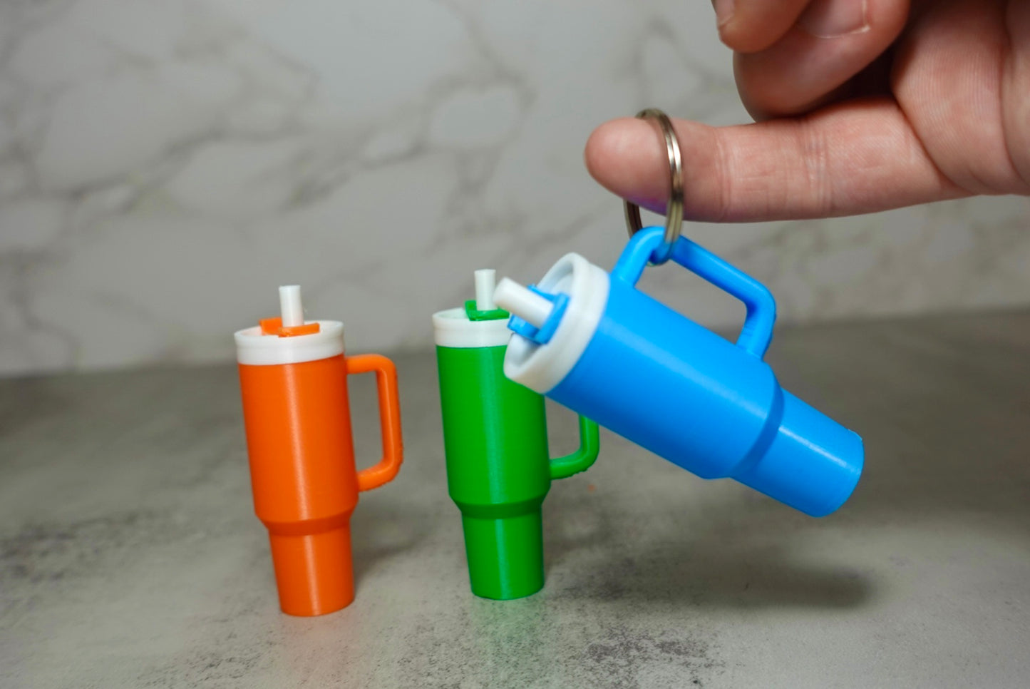 Cup Keychain Accessory – Trendy Gaming & Desktop Decoration