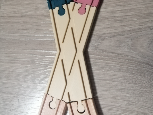 X Rail Junction 30 Degrees (Ikea, Brio compatible)