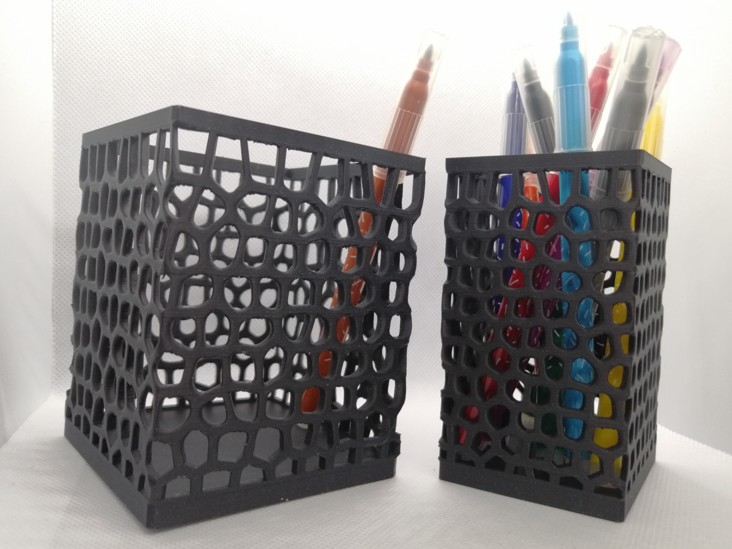 Square Voronoi Pencil Holder