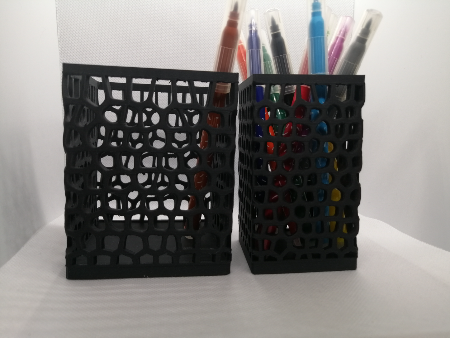 Square Voronoi Pencil Holder